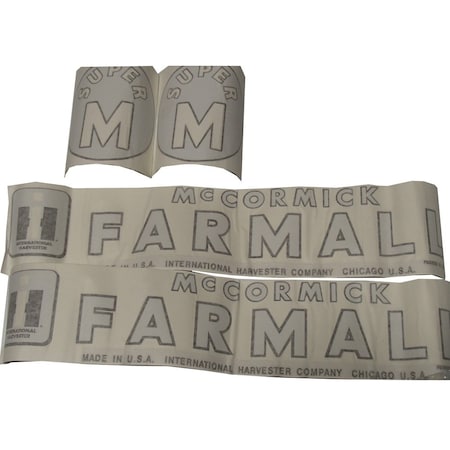 Aftermarket Vinyl Decal Kit For International Harvester Super M MAE30-0715